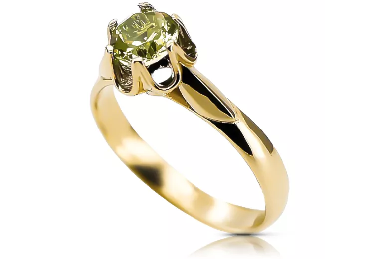  Žltý peridot 14k žlté zlato Vintage craft vrc122y